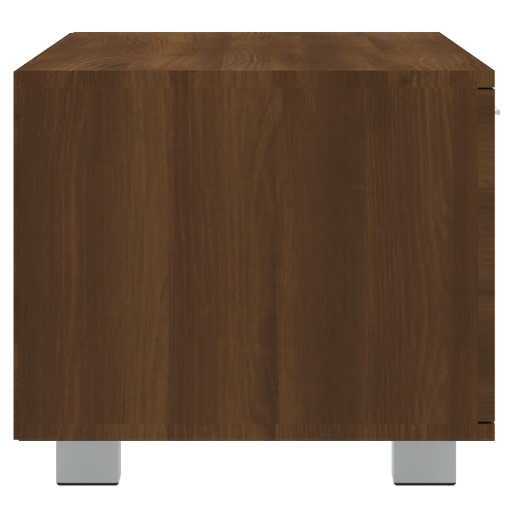 tv-bord 120x40,5x35 cm konstrueret træ brun egetræsfarve