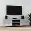 tv-bord 140x40,5x35 cm konstrueret træ grå sonoma-eg