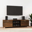 tv-bord 140x40,5x35 cm konstrueret træ brun egetræsfarve