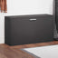 skobænk sort 80x24x45 cm konstrueret træ