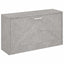 skobænk 80x24x45 cm konstrueret træ betongrå