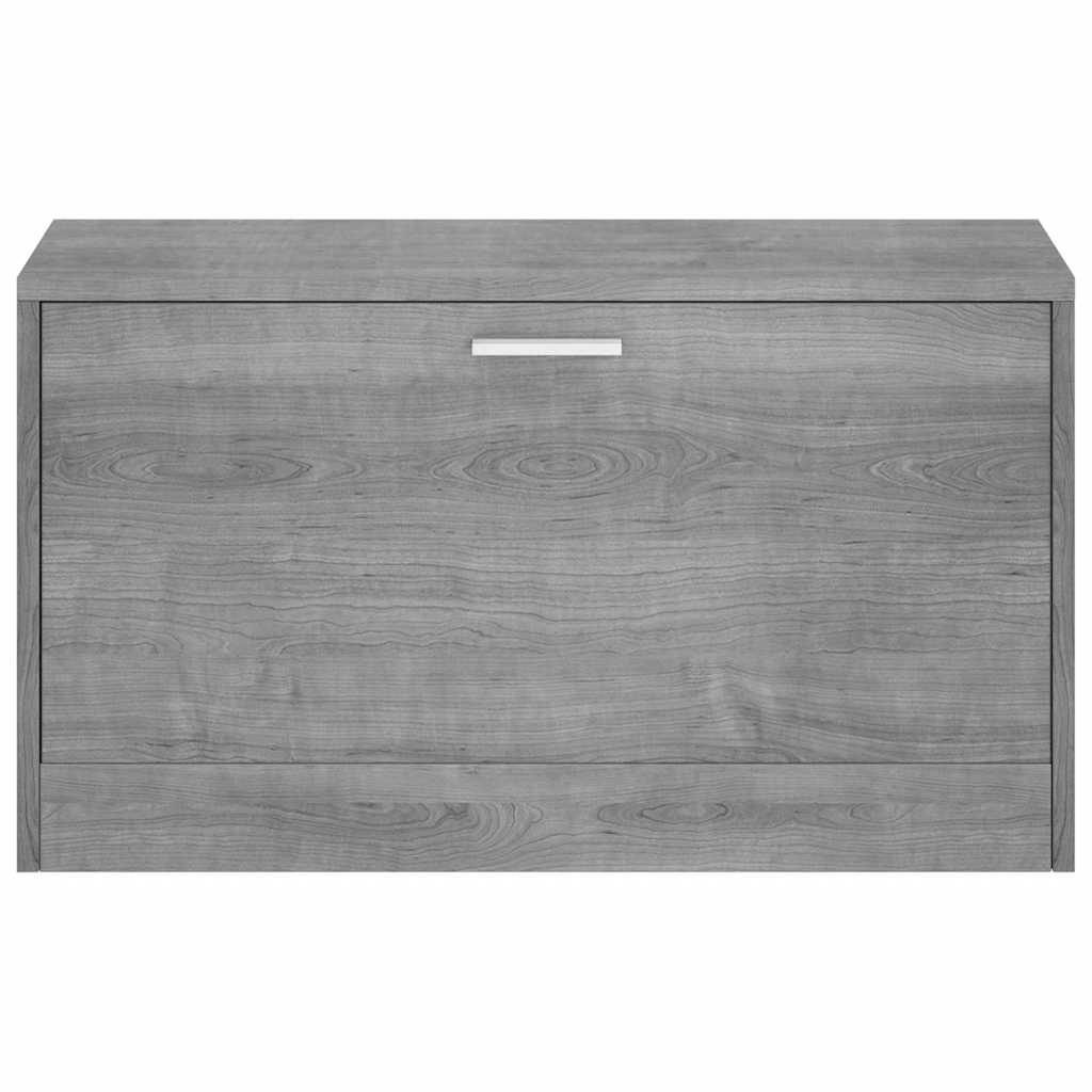 skoreol 80x24x45 cm konstrueret træ grå sonoma-eg