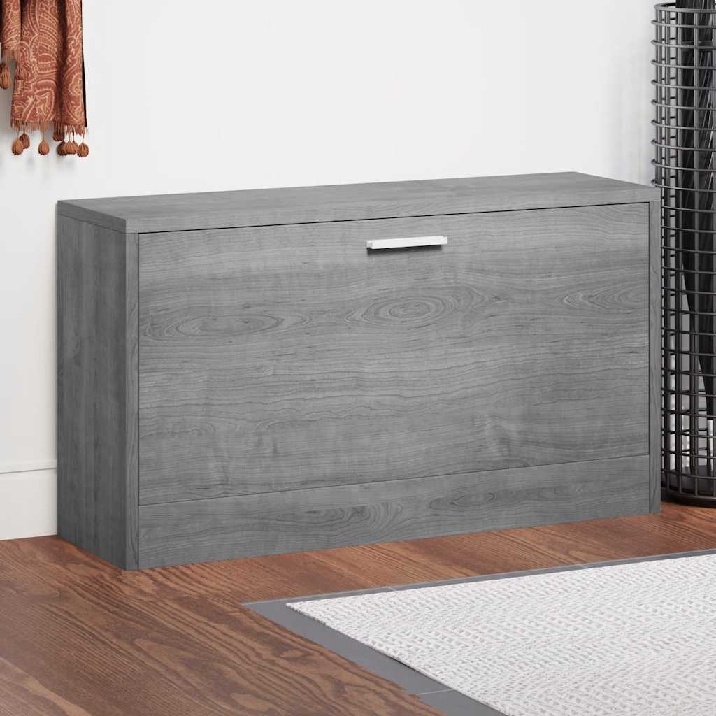 skoreol 80x24x45 cm konstrueret træ grå sonoma-eg