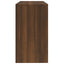 skrivebord med skab 100x40x73 cm konstrueret træ brunt egetræ