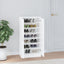 skoreol 55x35x108 cm konstrueret træ hvid højglans