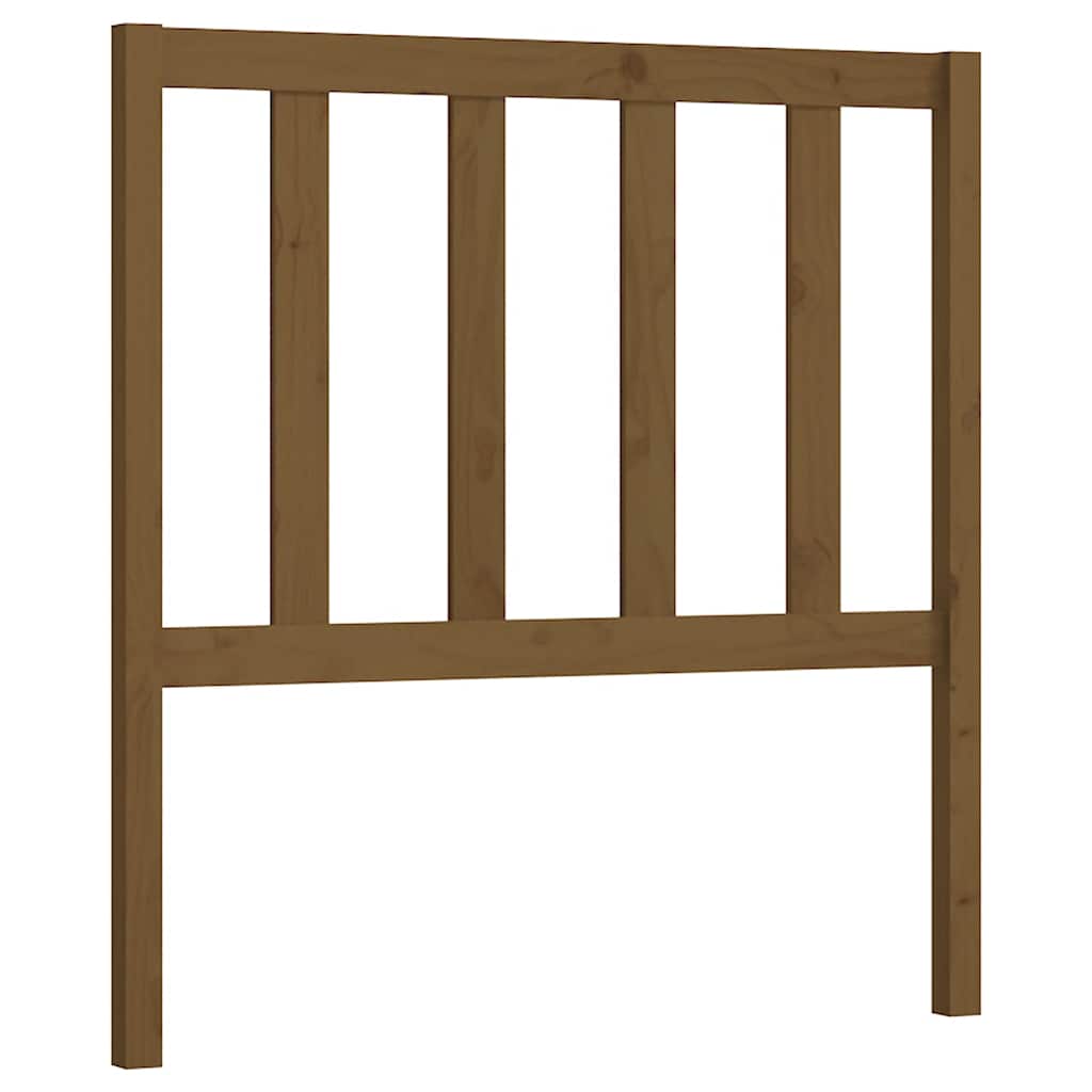 sengegærde 106x4x100 cm massivt fyrretræ gyldenbrun