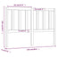sengegærde 126x4x100 cm massivt fyrretræ sort