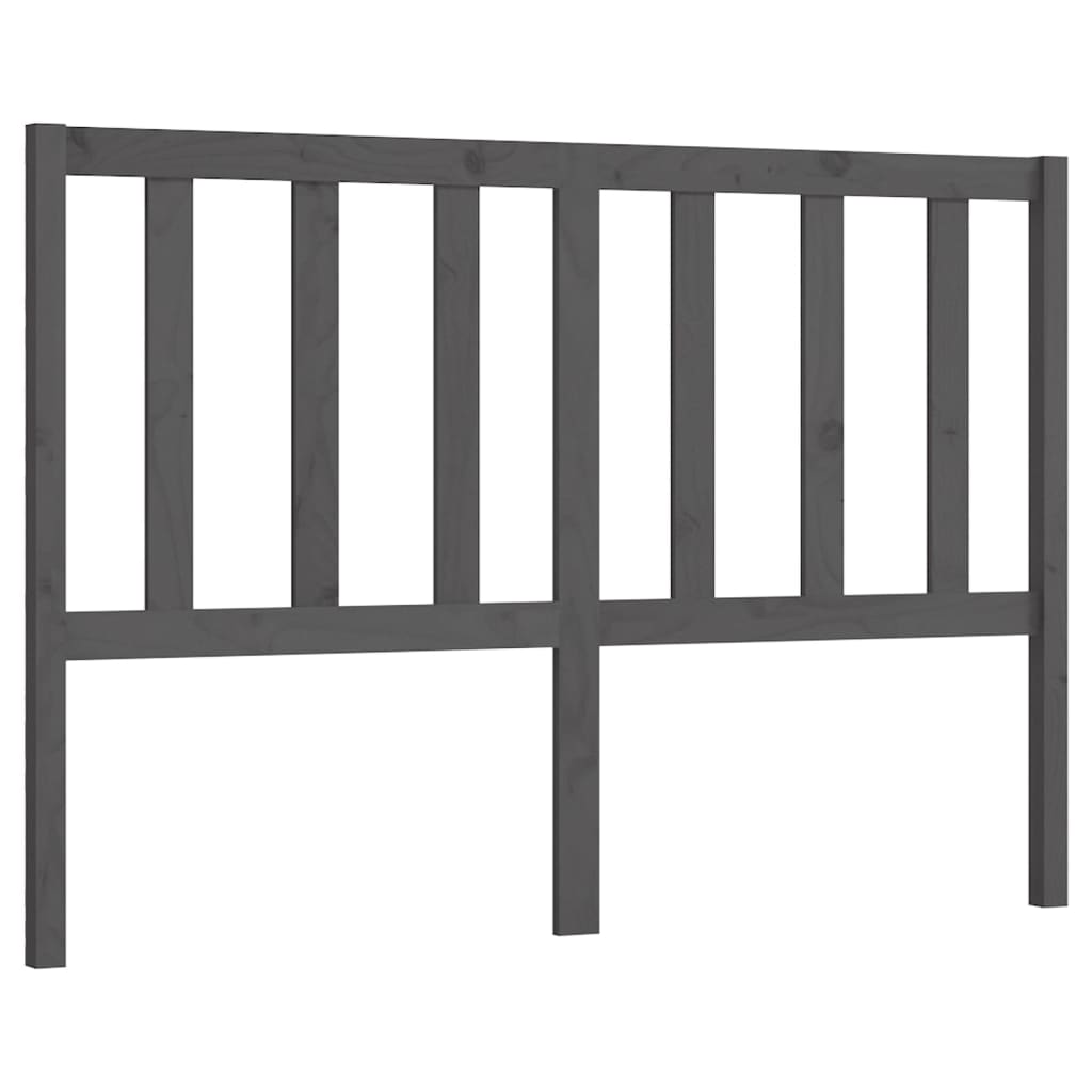 sengegærde 166x4x100 cm massivt fyrretræ grå