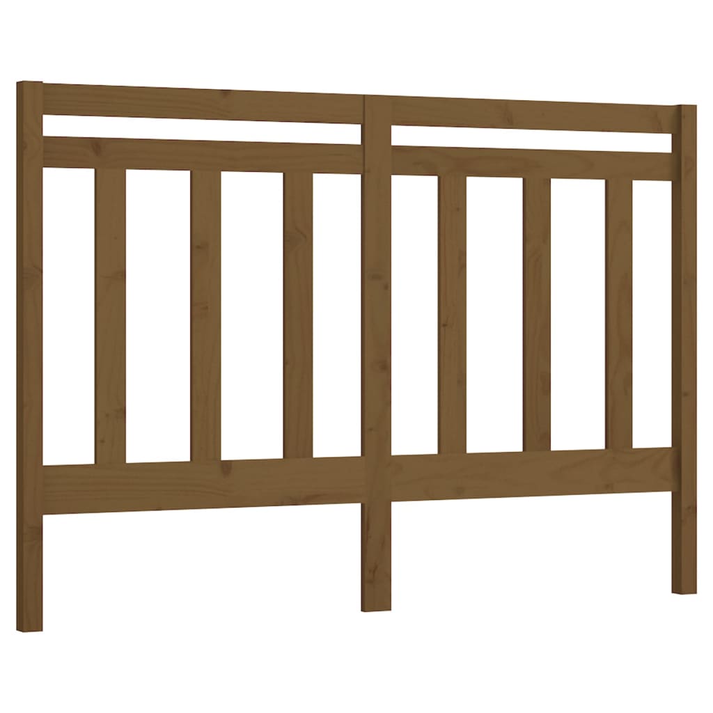 sengegærde 166x4x100 cm massivt fyrretræ gyldenbrun