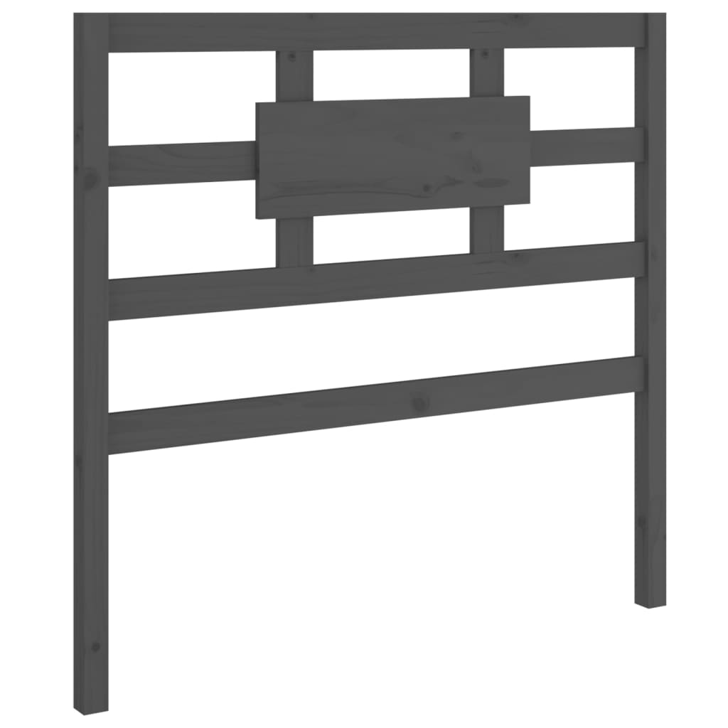 sengegærde 95,5x4x100 cm massivt fyrretræ grå