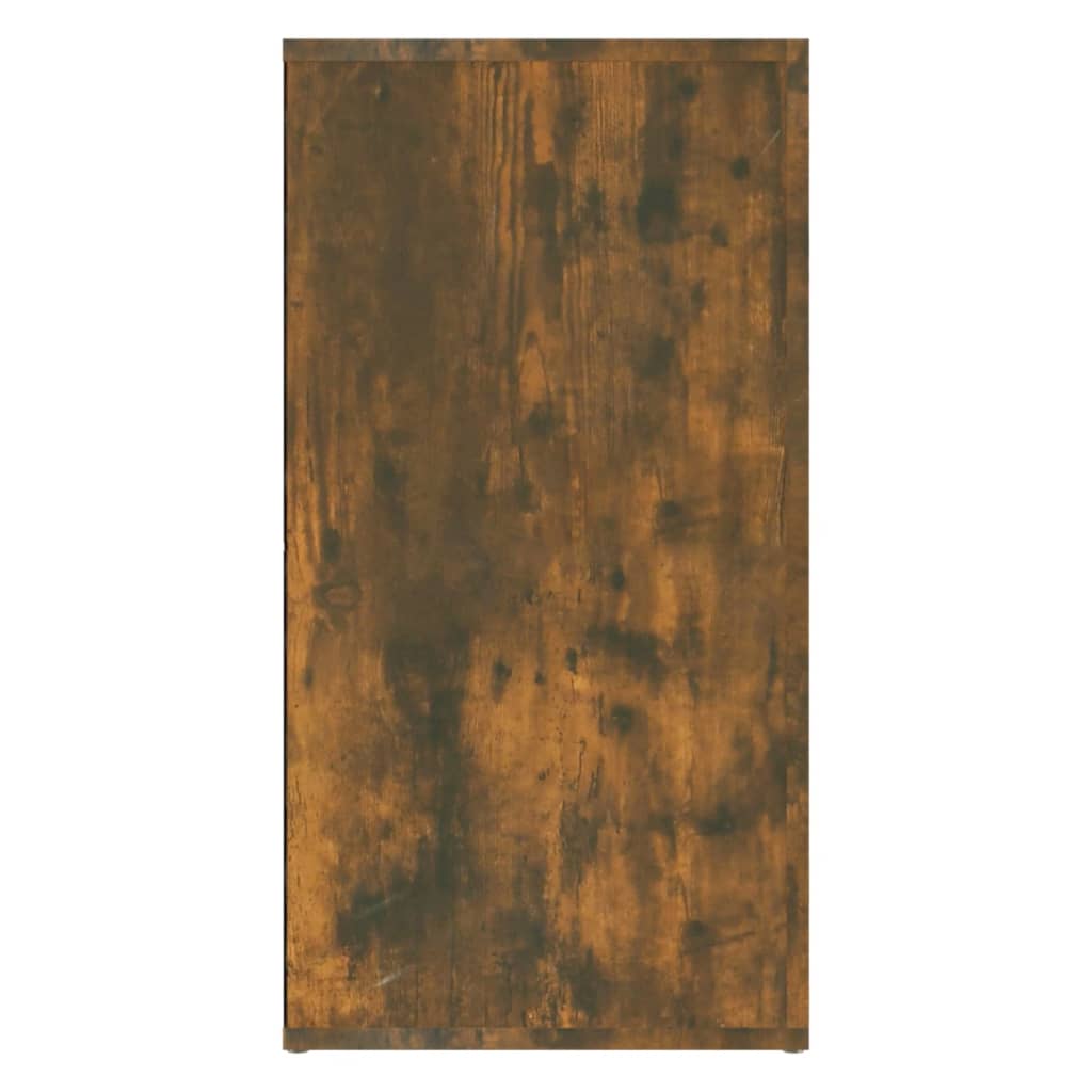 skænk 120x36x69 cm konstrueret træ røget egetræsfarve