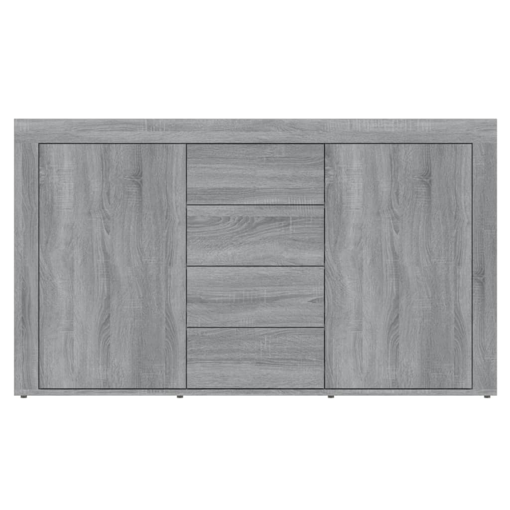 skænk 120x36x69 cm konstrueret træ grå sonoma-eg