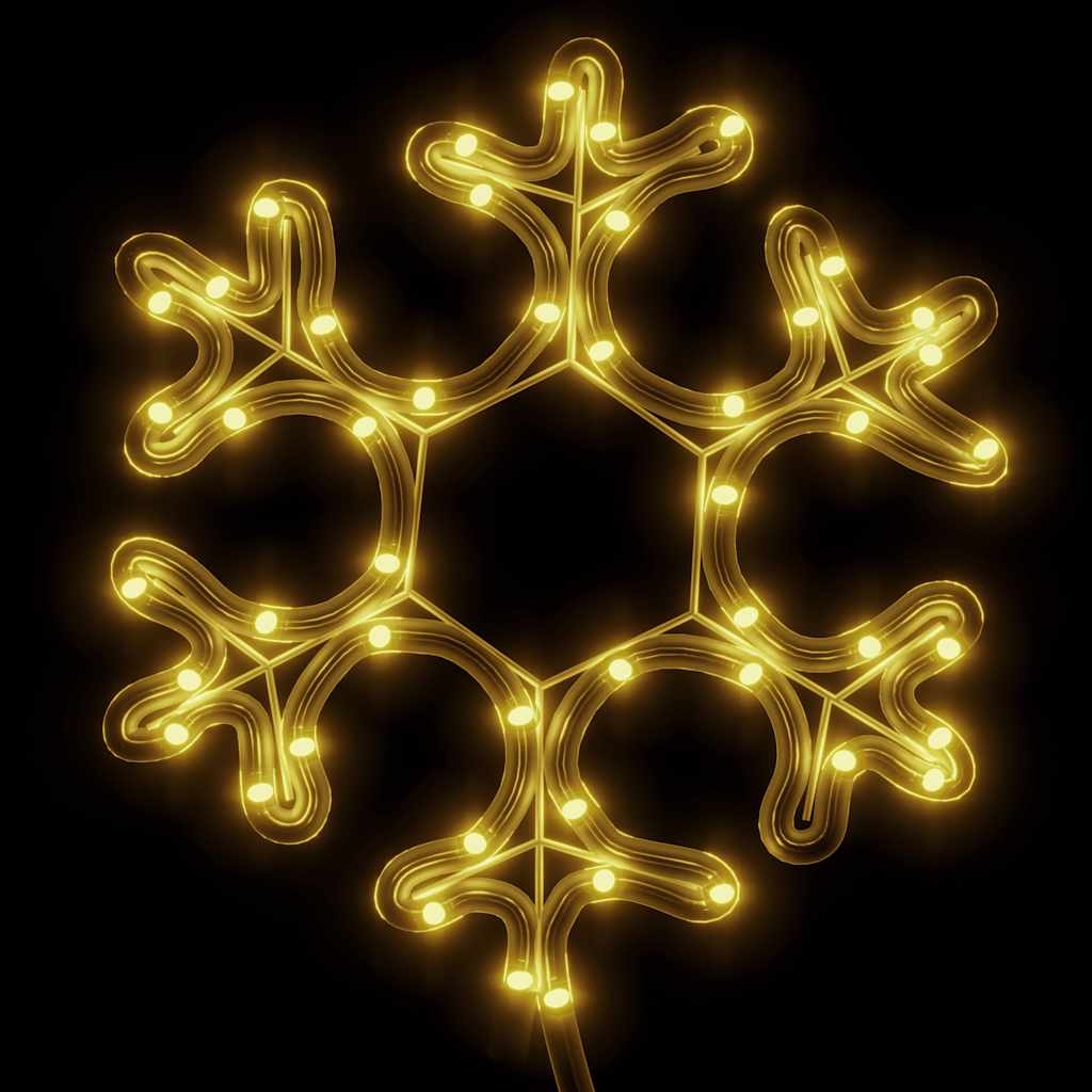 snefnug julefigur 48 LED'er 27x27 cm varmt hvidt lys