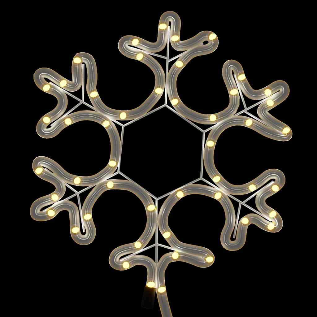 snefnug julefigur 48 LED'er 27x27 cm varmt hvidt lys