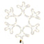 snefnug julefigur 48 LED'er 27x27 cm varmt hvidt lys