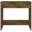 skrivebord 80x40x75 cm konstrueret træ røget egetræsfarve