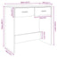 skrivebord 80x40x75 cm konstrueret træ brun egetræsfarve