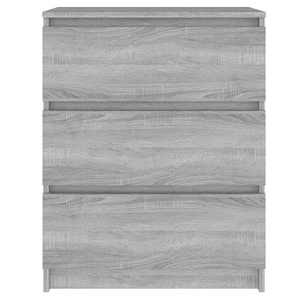 skænk 60x35x76 cm konstrueret træ grå sonoma-eg