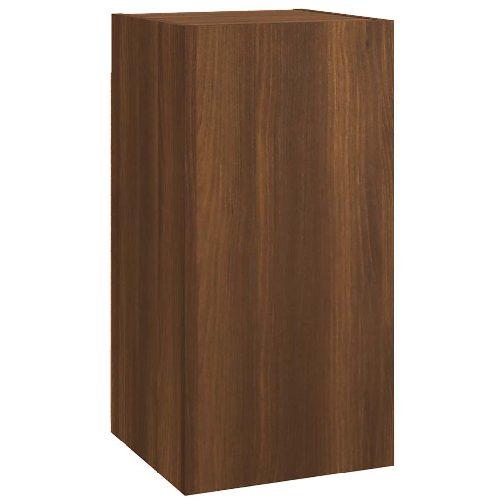 tv-skab 30,5x30x60 cm konstrueret træ brun egetræsfarve