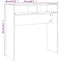 konsolbord 78x30x80 cm konstrueret træ røget egetræsfarve