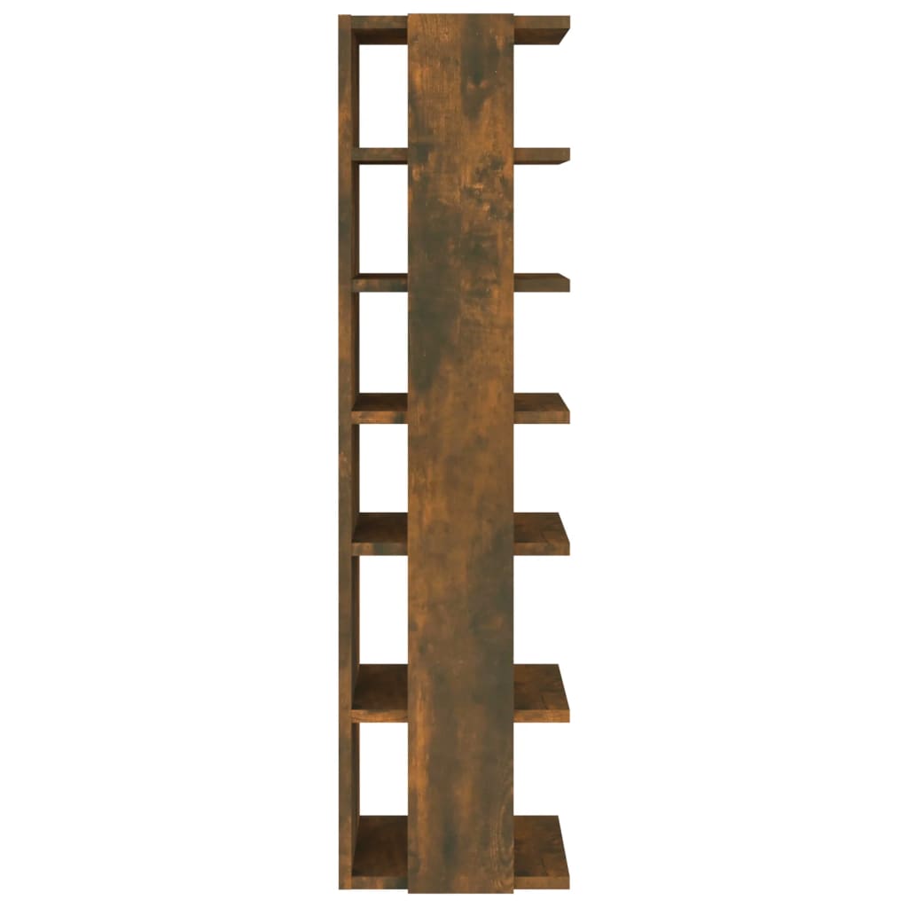 skoreol 27,5x27x102 cm konstrueret træ røget egetræsfarve