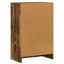 skoskab 60x35x92 cm konstrueret træ røget egetræ