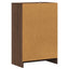 skoskab 60x35x92 cm konstrueret træ brun egetræsfarve