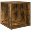 sidebord 33x33x34,5 cm konstrueret træ røget egetræsfarve