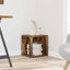 sidebord 33x33x34,5 cm konstrueret træ røget egetræsfarve