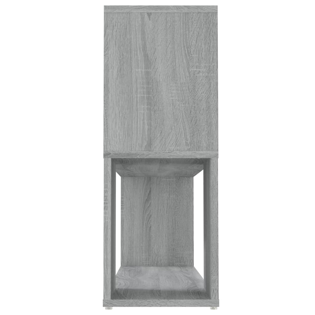 bogreol 100x24x63 cm konstrueret træ grå sonoma-eg