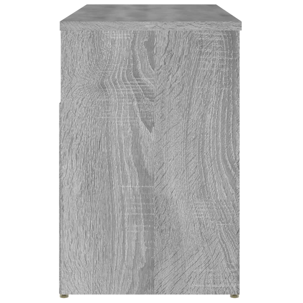 skobænk 80x30x45 cm konstrueret træ grå sonoma-eg
