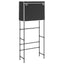opbevaringsreol over vaskemaskine 71x29,5x170,5 cm jern sort
