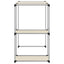 opbevaringsreol over vaskemaskine 87x55x90,5 cm jern creme