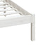 sengeramme 140x200 cm massivt fyrretræ hvid