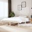 sengeramme 140x200 cm massivt fyrretræ hvid