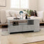 sofabord 102x55x42 cm konstrueret træ betongrå