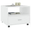 sofabord 55x55x40 cm konstrueret træ hvid