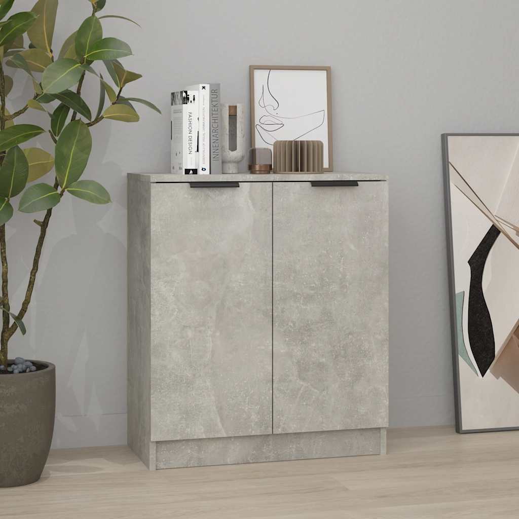 skænk 60x30x70 cm konstrueret træ betongrå