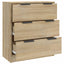 skænk 60x30x70 cm konstrueret træ sonoma-eg