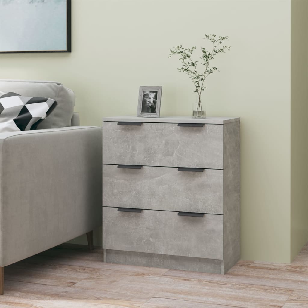 skænk 60x30x70 cm konstrueret træ betongrå