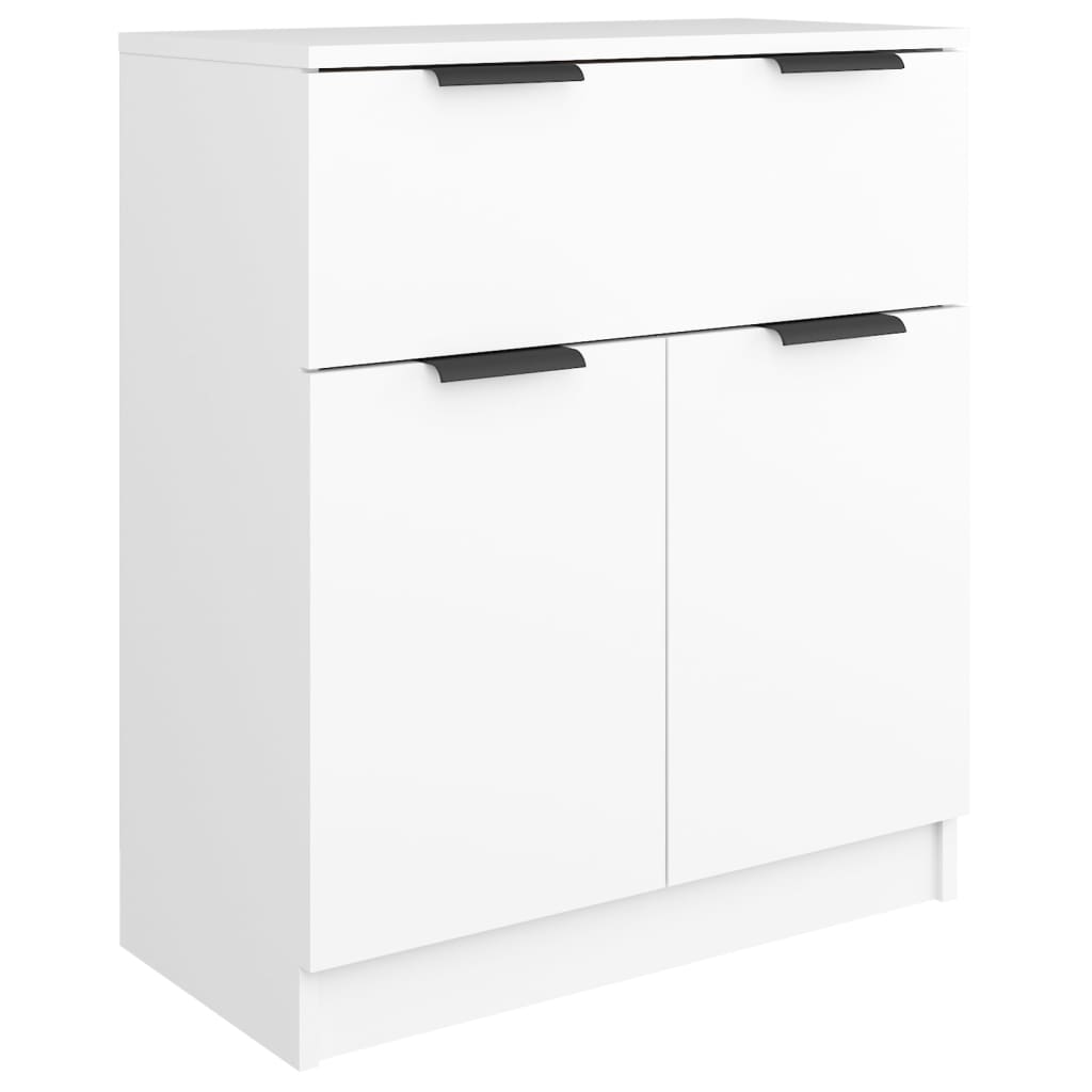 skænk 60x30x70 cm konstrueret træ hvid