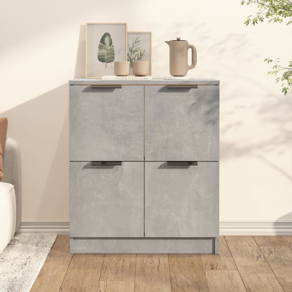 skænk 60x30x70 cm konstrueret træ betongrå