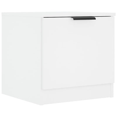 sengebord 40x39x40 cm hvid