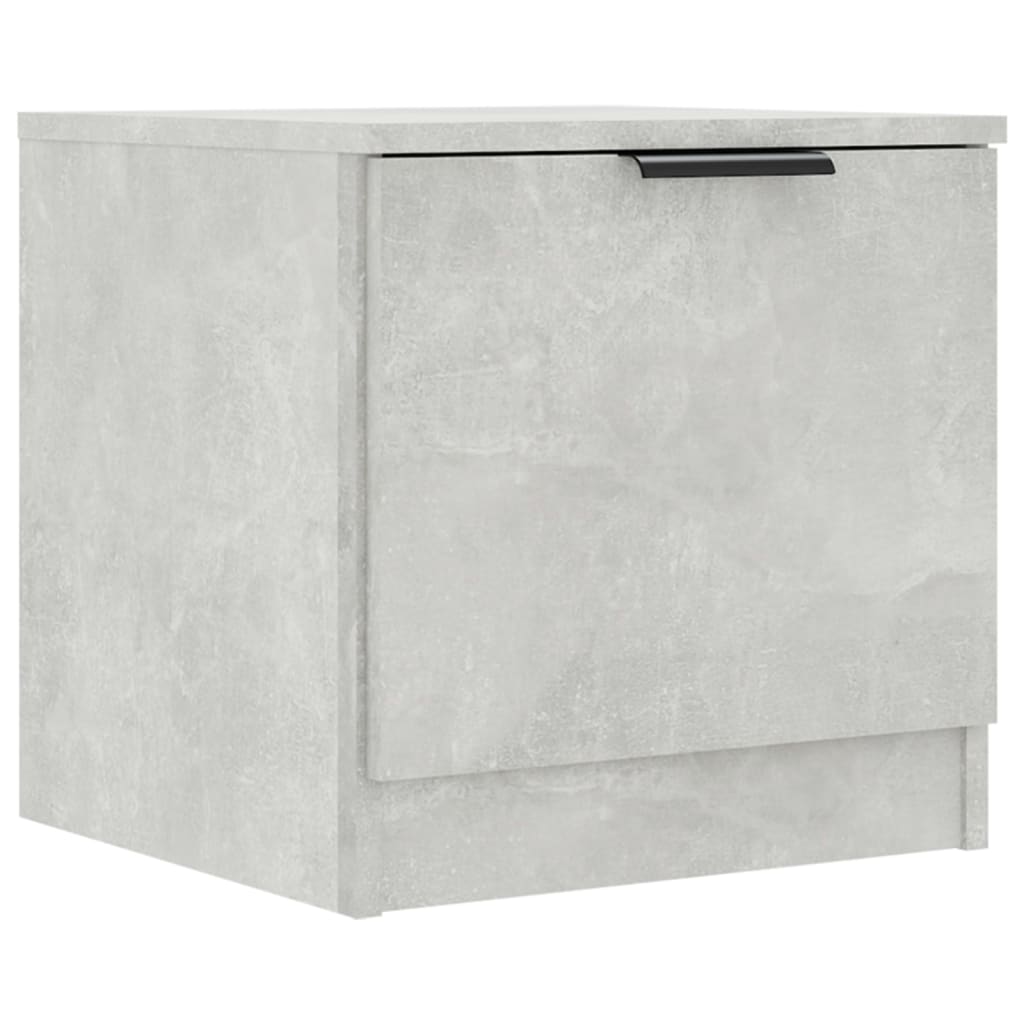 sengebord 40x39x40 cm 2 stk. betongrå
