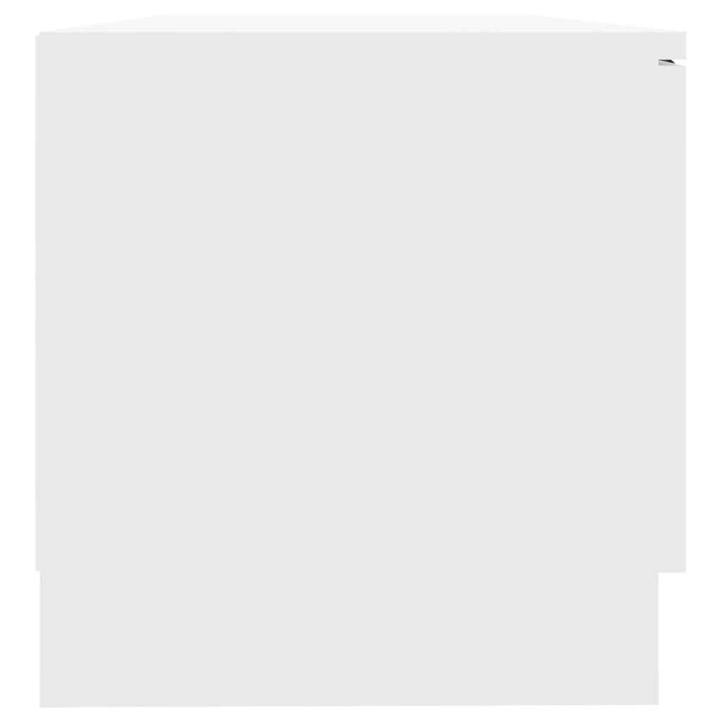 tv-bord 80x35x36,5 cm konstrueret træ hvid