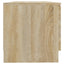 tv-bord 80x35x36,5 cm konstrueret træ sonoma-eg