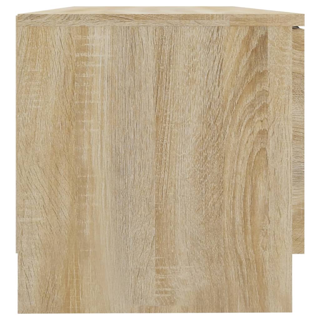 tv-borde 2 stk. 80x35x36,5 cm konstrueret træ sonoma-eg