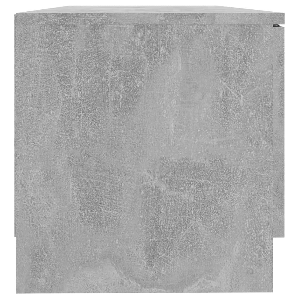tv-bord 80x35x36,5 cm konstrueret træ betongrå
