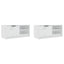 tv-borde 2 stk. 80x35x36,5 cm konstrueret træ hvid højglans