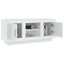 tv-bord 102x35x45 cm konstrueret træ hvid